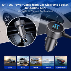 Vostolobo Starlink Mini 18 AWG shielded cable resists flames, UV, and cold.
