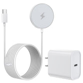 VOWSVOWS 10ft magnetic wireless charger showing extended cable for flexible placement.