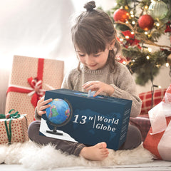 Voxelure globe with writable surface for capitals and routes.