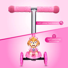 Voyager Paw Patrol Skye three-wheel design emphasizes easy balance for beginners