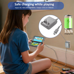 Vranzoral DS Lite Charger Kit on desk demonstrating safe charging