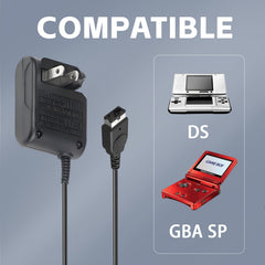Vranzoral GBA-SP Charger collapsible plug fits in cases and pockets for easy packing.