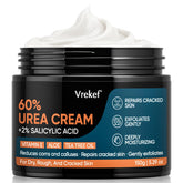 VREKEF Urea Cream 60percent bottle pour for deep hydration