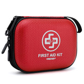 Vriexsd mini first aid kit waterproof hard shell for home and travel safety.