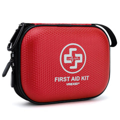 Vriexsd mini first aid kit waterproof hard shell for home and travel safety.