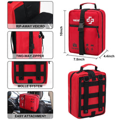 VRIEXSD waterproof 1680D fabric protects contents in rain or wind.