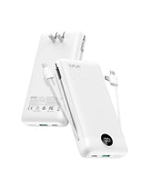VRURC power bank front view showing compact 20000mAh design for daily charging.