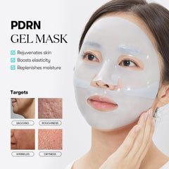 VT COSMETICS PDRN Hydrogel Mask skin hugging fit for even absorption.