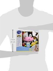 Spinable square bead and light-up feature for fine motor practice.