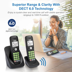 VTech VG131-21 full-duplex speakerphone enables simultaneous talk and listen.