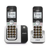 VTech VG231-2 display close-up with large white backlit digits for easy reading.