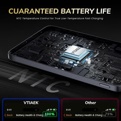 VTIAEK credit-card-size MagSafe battery pack ideal for travel.