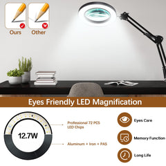 360-degree adjustment lets you position the lens for comfortable, hands-free viewing.