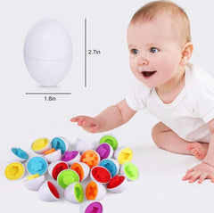 VUIYA Matching Eggs with pegs and holes to practice fine motor skills
