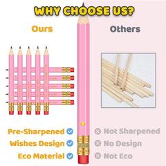Vusnud 4-inch pencil design, durable and smooth for guest notes.