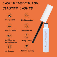 VYNIXUS cluster lash remover spiral brush close-up