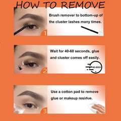 VYNIXUS lash remover dissolves glue in 40–60 seconds