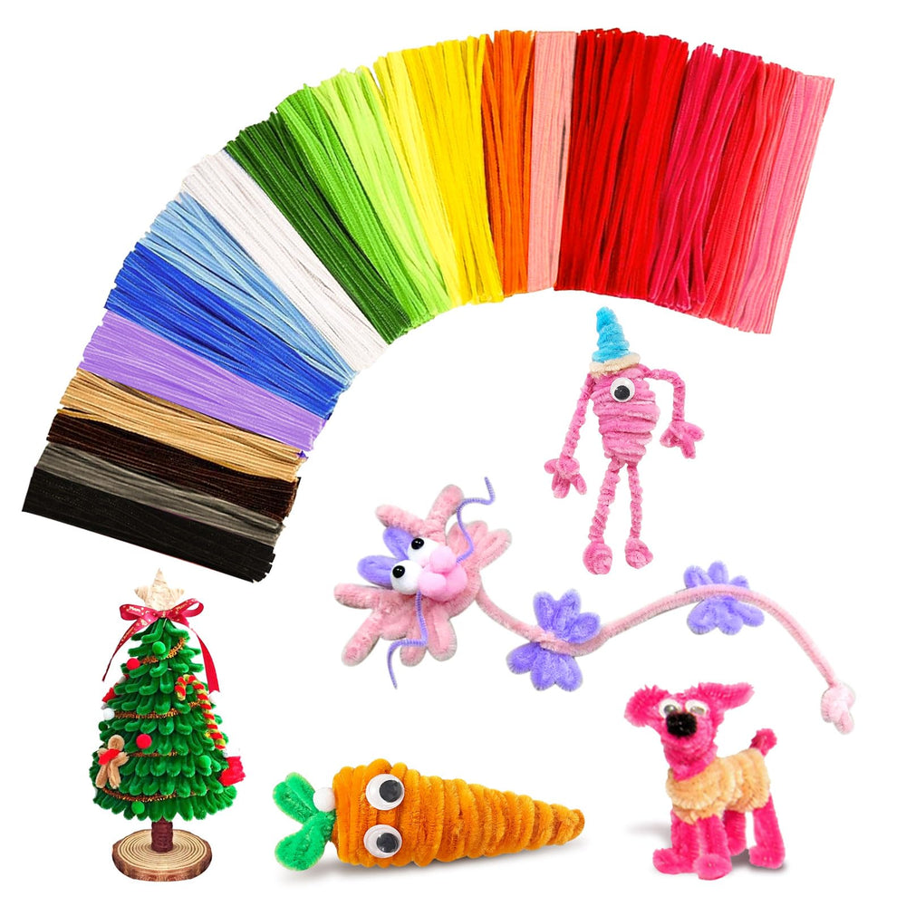 VZF multi-colored pipe cleaners for creative kid crafts and holidays.