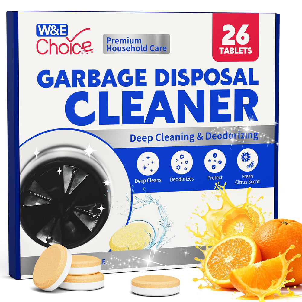 W&E Choice garbage disposal cleaner with foaming action for thorough interior cleaning