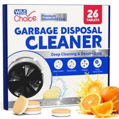 W&E Choice garbage disposal cleaner with foaming action for thorough interior cleaning