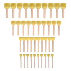 WAFJAMF round sponge brush set in packaging for kids' crafts.