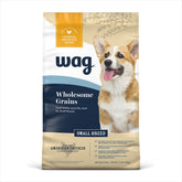 WAG small breed dry dog food with chicken and brown rice in a 15 lb bag supports energy