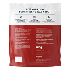 WAG texture tendre poulet : jerky facile à mâcher pour chien.