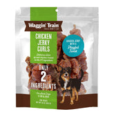 Waggin' Train jerky-poulet-curls-sachet: récompense protéinée pour chiens actifs.