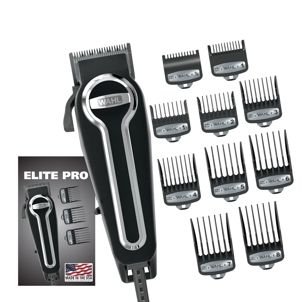Wahl Elite Pro motor high-power for smooth, consistent home haircuts.