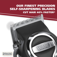Wahl Elite Pro Secure-Snap guards for safe at-home cutting.