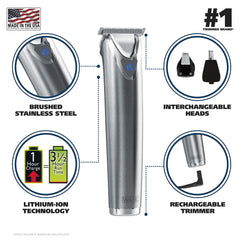 Wahl rotary ear and nose trimmer head for easy facial hair cleanup