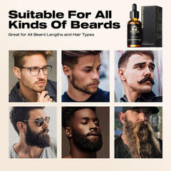Waking Forest castor oil and rosemary blend nourishes beard follicles.