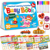Walenced Busy Book toddlers assembly Velcro: quick setup for on-the-go learning.