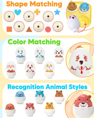 Walenced sensory Easter eggs feature different bases for imaginative play