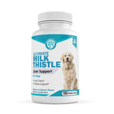 Wanderfound Pets Milk Thistle dog chews bottle for easy dosing and flavor appeal