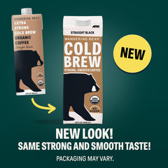 Wandering Bear shelf-stable cold brew carton on pantry shelf, grab-and-go caffeine.