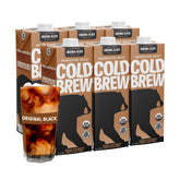 Wandering Bear Straight Black bottle front shows bold unsweetened cold brew readiness