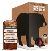 Wandering Bear Straight Black on-tap bottle ready for quick cold brew