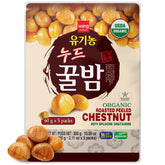 Wang organic roasted chestnuts with soft texture, ready to eat straight from the pouch