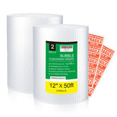WANGUAGUA bubble wrap 12in 50ft roll protecting dishes during a move