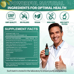 Sea moss and moringa ingredients close-up for natural vitality
