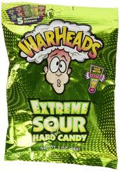 Warheads extreme sour hard candy Lemon flavor delivers zesty tang and crisp texture