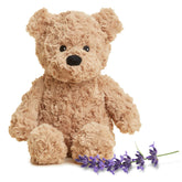 Warmies Brown Curly Bear microwavable plush for warm, cozy snuggles.
