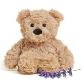 Warmies Junior Brown Curly Bear microwavable plush offering comforting warmth for soothing evenings.