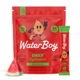 Waterboy Daily hydration stick in pack for on the go electrolytes.