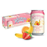 Waterloo Banana Berry Bliss can side view shows bold flavor for a refreshing sip