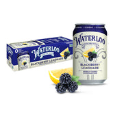 Waterloo Blackberry Lemonade sparkling water bottle showcases bold flavor for a refreshing break