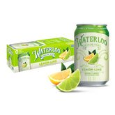 Waterloo Sparkling Water Lemon-Lime bottle with bold citrus aroma and refreshing finish