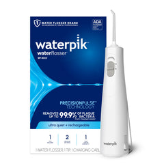 Waterpik cordless 1100 battery charging indicator showing readiness for travel