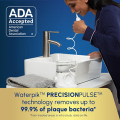 Waterpik Sonic-Fusion 2.0 full-size brush head for thorough brushing